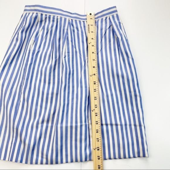 Vintage Bill Blass Blue and White Stripe Pencil Skirt Size 8 Made in USA - Picture 10 of 11